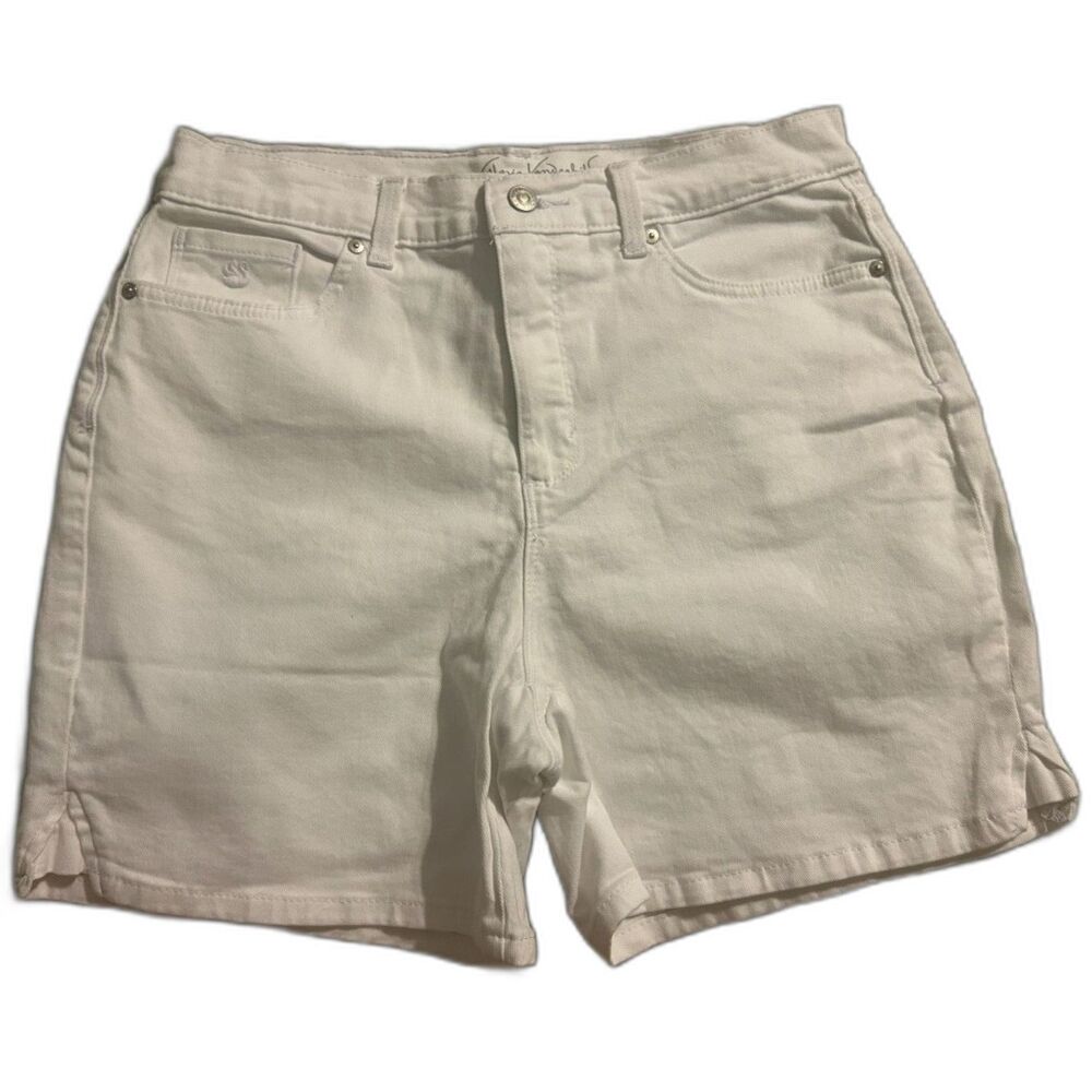 Gloria Vanderbilt All-Around Slimming Effect White Jean Shorts